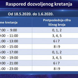 Raspored dozvoljenog kretanja 0